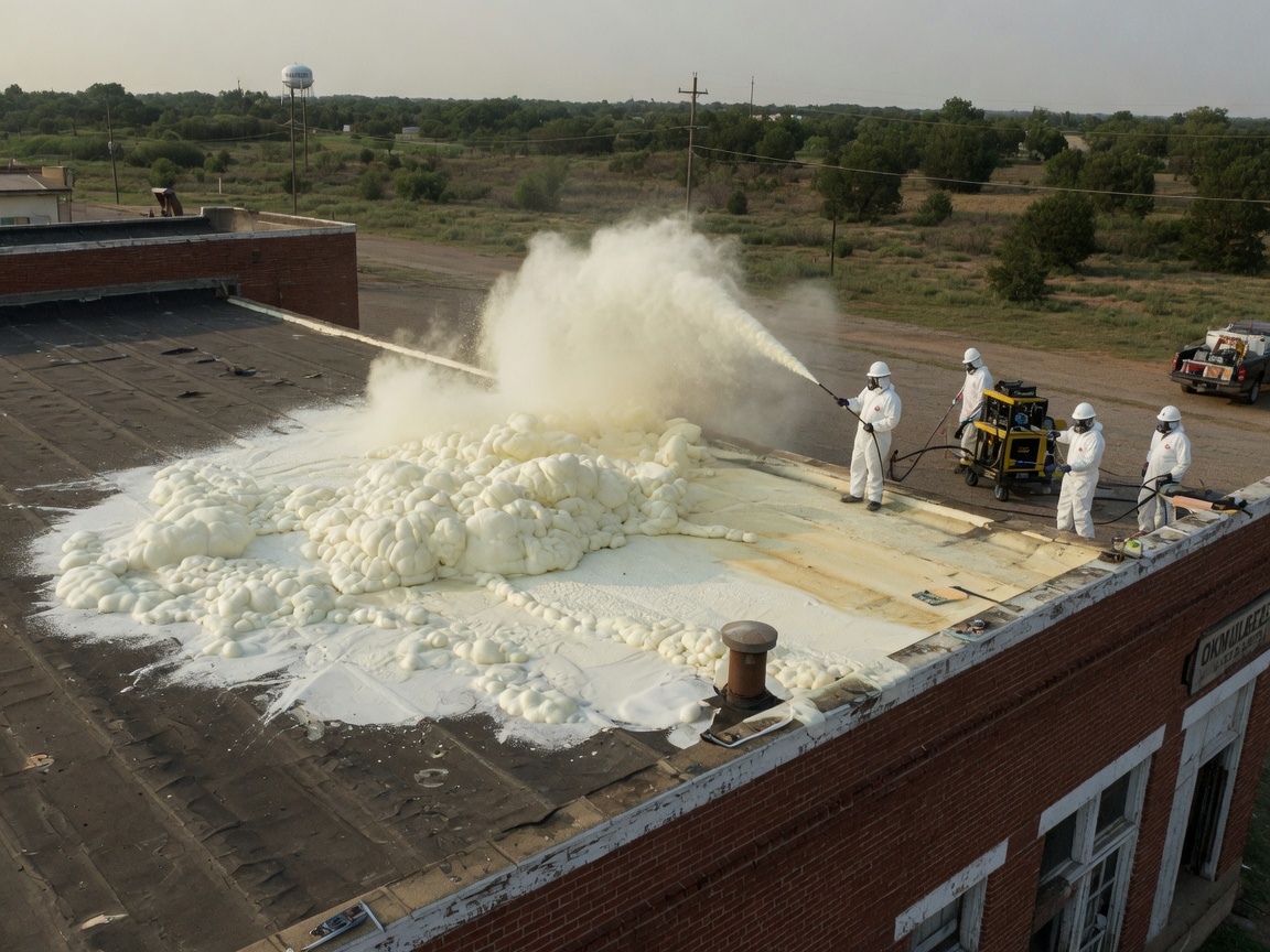 Spray Foam Roofing in Okmulgee: Costs, Lifespan and When It Makes Sense